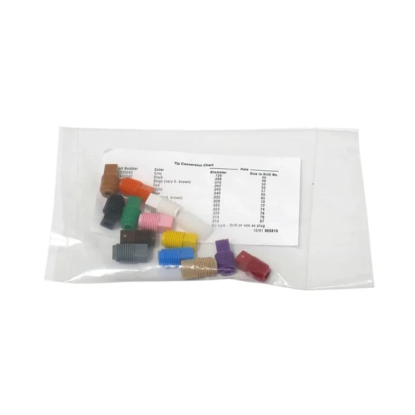 Picture of MIX05XMTK Zebra Tips Zebra Skimmers Set Of 14 Metering Tips 0.2-22.2%